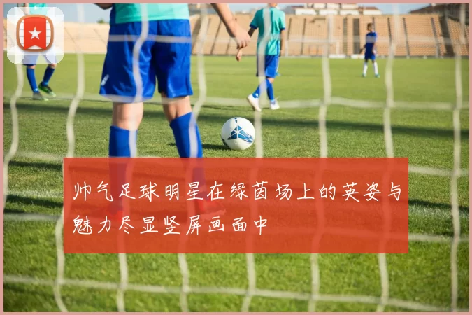 帅气足球明星在绿茵场上的英姿与魅力尽显竖屏画面中
