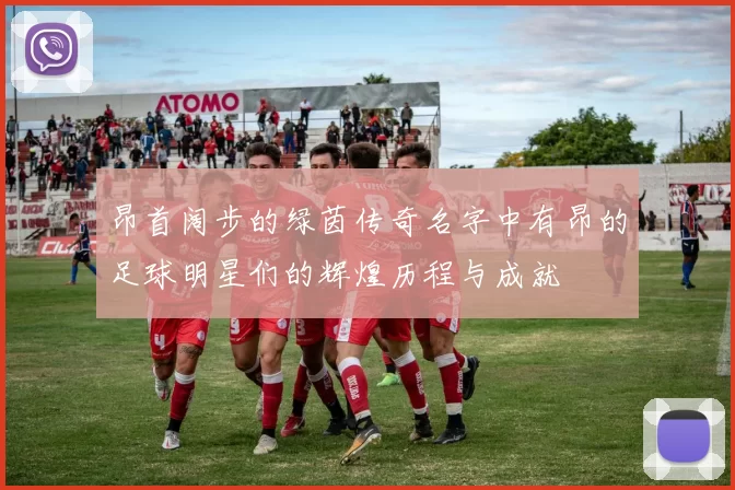 昂首阔步的绿茵传奇名字中有昂的足球明星们的辉煌历程与成就